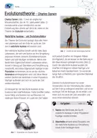 Vorschau - Arbeitsblätter - Evolutionstheorie Darwins / Evolution - AB mit Lösungen - Seite 1