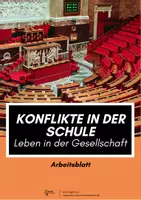 Vorschau - Arbeitsblätter - Konflikte in der Schule - Leben in der Gesellschaft - Deckblatt