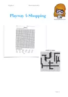 Vorschau - Arbeitsblätter - crossword puzzle "shopping" Playway Klasse 4 - Deckblatt