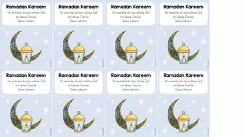 Vorschau - Bildkarten - Ramadan Grüße - Ramadan Kareem - Seite 3