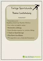 Vorschau - Stundenentwürfe - Laufschulung - Ausdauerlauf I (Fertige Sportstunde) - Deckblatt