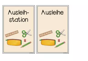 Vorschau - Poster - Schilder für die Ausleihstation | Classroom Management - Seite 3