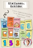 Vorschau - Poster - Stationsschilder | Classroom Management - Deckblatt
