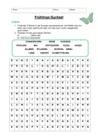 Vorschau - Arbeitsblätter - Suchsel Frühling und Ostern - Deckblatt