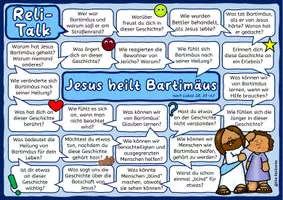 Vorschau - Arbeitsblätter - Reli-Talk : Jesus heilt Bartimäus - Plauderbrettspiel zur Blindenheilung - Seite 3