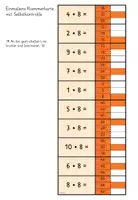 Vorschau - Spiele - Einmaleins Klammerkarte 8er-Reihe*Multiplikation - Seite 1