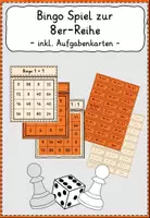 Vorschau - Spiele - Einmaleins Bingo für bis zu 4 SpielerInnen 8er-Reihe - Deckblatt