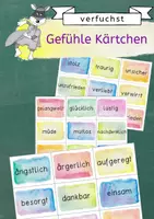 Vorschau - Aufgabenkarten - Gefühle Kärtchen - Deckblatt