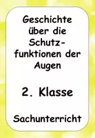 Vorschau - Text - Geschichte Schutzfunktionen der Augen Thema Sinne - Deckblatt