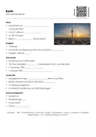 Vorschau - Arbeitsblätter - Berlin kurz zusammengefasst - Deckblatt