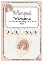Vorschau - Anderer Materialtyp - Wimpelkette Fächer boho Regenbogen - Deckblatt