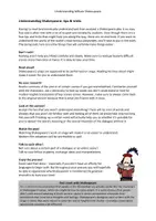 Vorschau - Arbeitsblätter - Understanding Shakespeare | Tips&Tricks (Oberstufe) - Seite 1