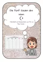 Vorschau - Arbeitsblätter - Film: Fünf Säulen des Islam*Ethik*Religion*Vertretung - Deckblatt