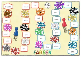 Vorschau - Spiele - Farben – "Jump!"-Spielfeld – DaZ/DaF - Seite 2