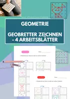 Vorschau - Arbeitsblätter - Geobrett: 4 Arbeitsblätter Geobrett zeichnen - Deckblatt
