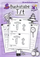 Vorschau - Arbeitsblätter - Buchstabeneinführung Buchstabe T - 1. Klasse - Deckblatt