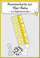 Vorschau - Spiele - Einmaleins Klammerkarte 10er-Reihe*Multiplikation - Deckblatt