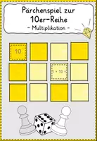 Vorschau - Spiele - Einmaleins Pärchenspiel 10er-Reihe Multiplikation/Division - Deckblatt
