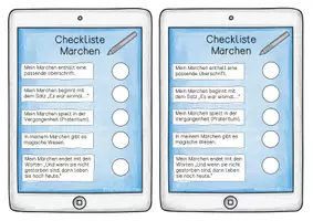 Vorschau - Arbeitsblätter - Märchenmerkmale - Eine Checkliste für dein eigenes Märchen - Seite 1