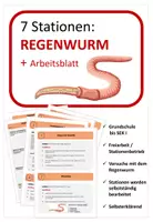 Vorschau - Stundenentwürfe - Stationen Regenwurm - Deckblatt