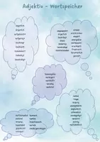 Vorschau - Arbeitsblätter - Adjektiv Wortspeicher (positiv und negativ) Emotionen ausdrücken - Seite 3