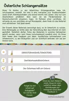 Vorschau - Stationenlernen - 16 Österliche Schlangensätze - Sätze schreiben Ostern - Deckblatt