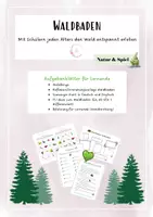 Vorschau - Arbeitsblätter - Waldbaden - Ideen und Arbeitsblätter - Deckblatt
