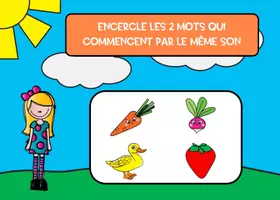 Aperçu - Jeux - GOOGLE SLIDES Syllabes d'attaque Son Initial - Page 3
