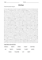 Vorschau - Arbeitsblätter - crossword puzzle for "clothes" Playway Klasse 3 - Seite 1