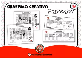 Vista previa - Manualidades / Dibujos para colorear - PATRONES GRAFISMO CREATIVO @BECREATIVE.BEHAPPY - Portada