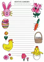 Vorschau - Arbeitsblätter - Ostern Kreatives schreiben 🐰🐤🥚🖊️ - Ostern Kurzgeschichte schreiben - Seite 3