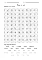 Vorschau - Arbeitsblätter - crossword puzzle for "time to eat" Playway Klasse 3 - Seite 1