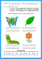 Aperçu - Feuilles d'exercices - Cahier activités PRINTEMPS - Page 3