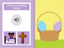 Aperçu - Apprentissages en autonomie - GOOGLE SLIDES Pâques Set 1 audio - Page 3