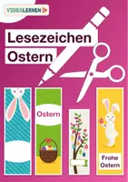 Vorschau - Mal- und Bastelvorlagen - ✂️ Lesezeichen für Ostern basteln 🐣 Osterkarten - Deckblatt