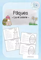Vorschau - Arbeitsblätter - Pâques - Lire et colorer - Deckblatt