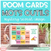 Aperçu - Apprentissages en autonomie - BOOM CARDS Mots outils Taoki | Image mystère - Page de couverture