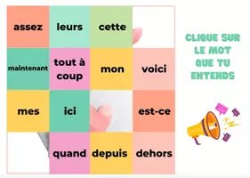Aperçu - Apprentissages en autonomie - BOOM CARDS Mots outils Taoki | Image mystère - Page 2