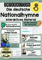 Vorschau - Unterrichtsreihen - Die deutsche Nationalhymne - Interactive - ideal zur Fußball-WM 2026 - Deckblatt