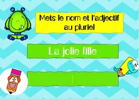 Aperçu - Apprentissages en autonomie - Google slides ACCORD ADJECTIFS - Page 1