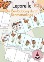 Vorschau - Stundenentwürfe - Leporello: Die Bestäubung durch Schmetterlinge - Deckblatt