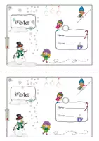 Vorschau - Arbeitsblätter - Visuelle Wahrnehmung, Winter - Seite 1