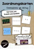 Vorschau - Fördermaterial/Inklusion - Einmaleins im Alltag - Zuordnungsspiel - Deckblatt