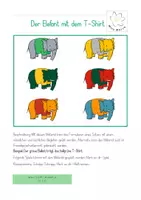 Vorschau - Spiele - Der Elefant mit dem T-Shirt - Grammatikunterricht - Deckblatt