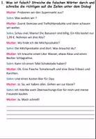 Vorschau - Arbeitsblätter - Hörverstehen - Einkaufen im Supermarkt - Arbeitsblatt und Interactive - DaZ / DaF / Deutsch - Seite 2