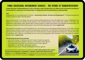 Vorschau - Arbeitsblätter - Autonomous Cars - The Future of Transportation? (Panel Discussion / Role Play / Talkshow / Q1 Q2) - Seite 3