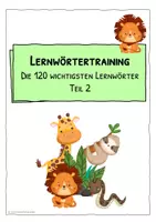 Vorschau - Arbeitsblätter - 120 wichtigste Lernwörter - Lernwörter-Wochenhäppchen Teil 2 - Seite 2