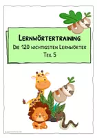 Vorschau - Arbeitsblätter - Materialpaket "120 wichtigste Lernwörter - Lernwörter-Wochenhäppchen" - Teil 1 - 12 - Seite 3