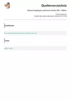Vorschau - Lehrpläne/Lehrermaterial - Bewertungsbogen praktische Arbeit AES - Nähen - Seite 1