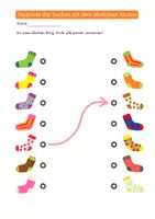 Vorschau - Arbeitsblätter - FREEBIE: Socken Muster finden (Ähnliche Paare finden) - Seite 2